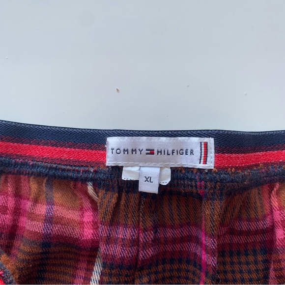 Tommy Hilfiger Original long sleeve flannel plaid pajama set in red Size XL - Picture 13 of 14